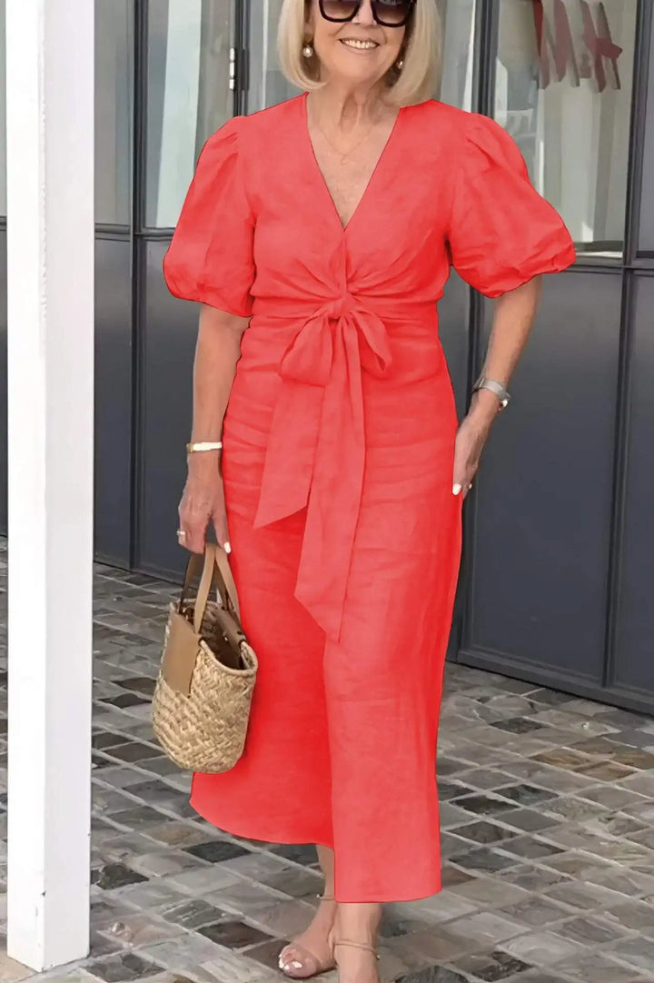 Daria | Soft Confidence Midi Dress – Elegance You Can Feel