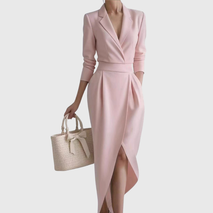 Emily | Elegant Wrap Midi Dress