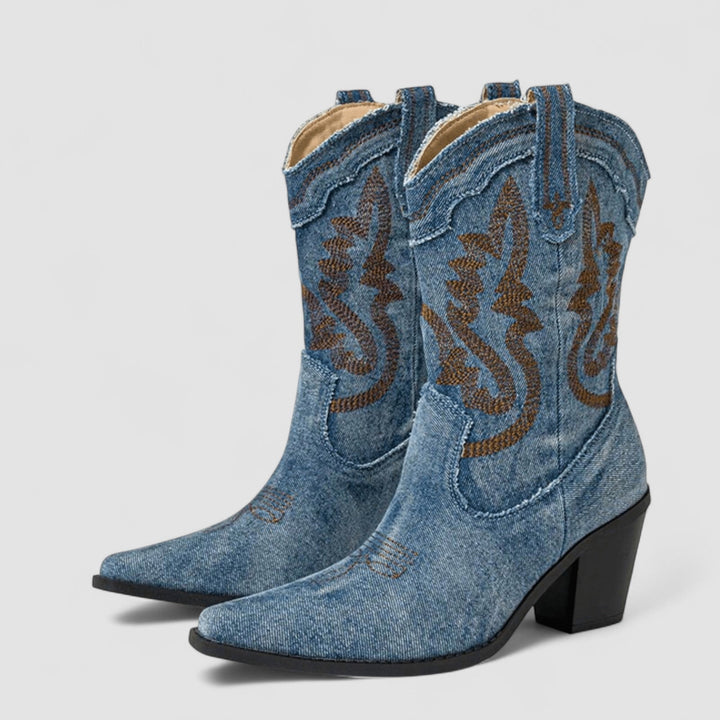 Selena | Orthopedic Denim Ankle Boots