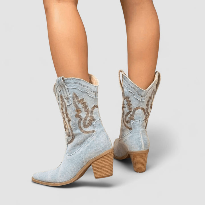 Selena | Orthopedic Denim Ankle Boots